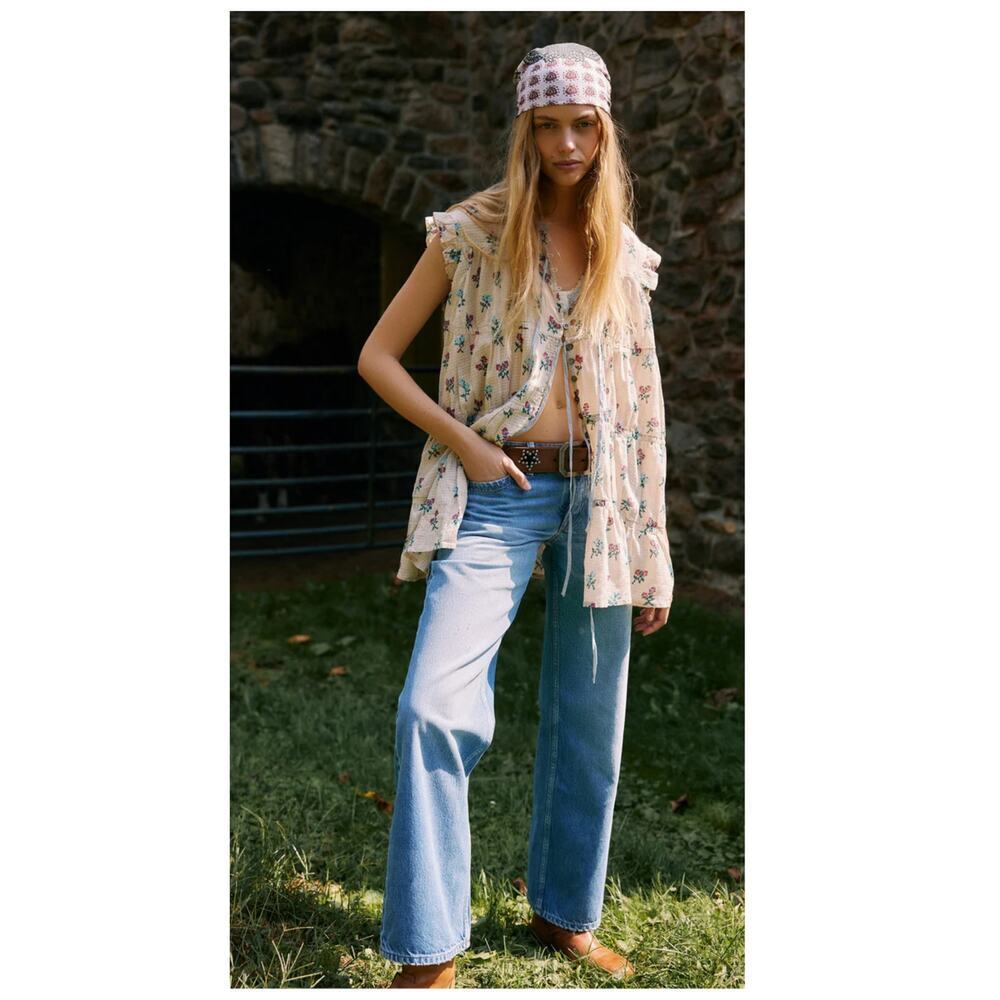 Free People Sundown Print Tunic Dress Size XS - Picture 3 of 16